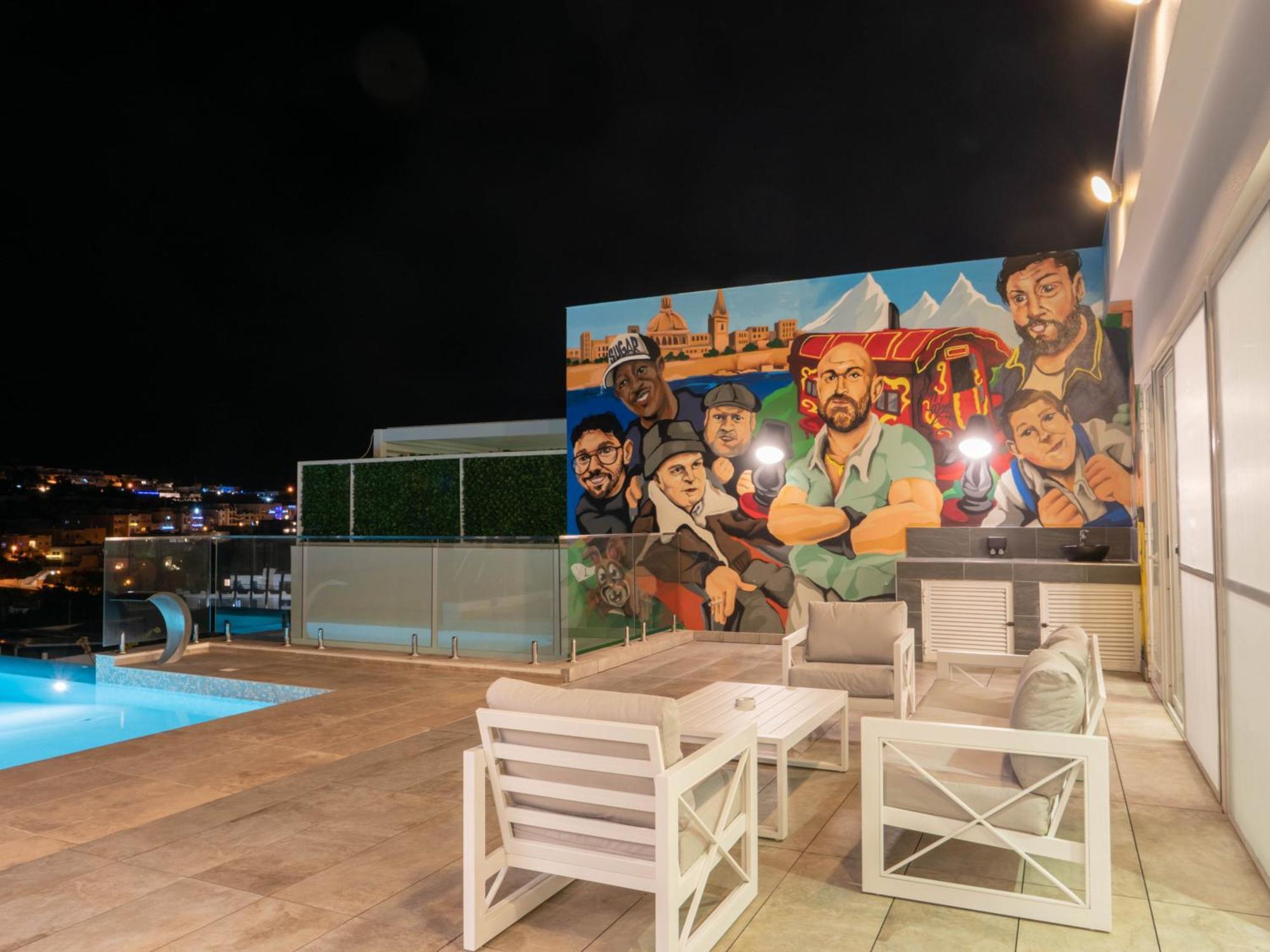 Villa Gaia - Sunset Views, Indoor Heated Pool, Sauna And Games Room Mellieħa Exteriér fotografie