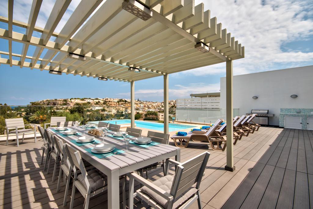 Villa Gaia - Sunset Views, Indoor Heated Pool, Sauna And Games Room Mellieħa Exteriér fotografie